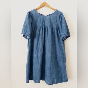 Old Navy Denim Babydoll Cotton Dress - Size XL